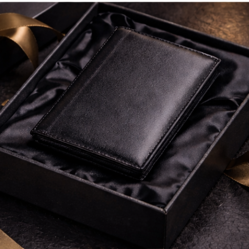 LUXARO Minimalistische Leder Geldbörse RFID Schutz Slim Wallet für Herren