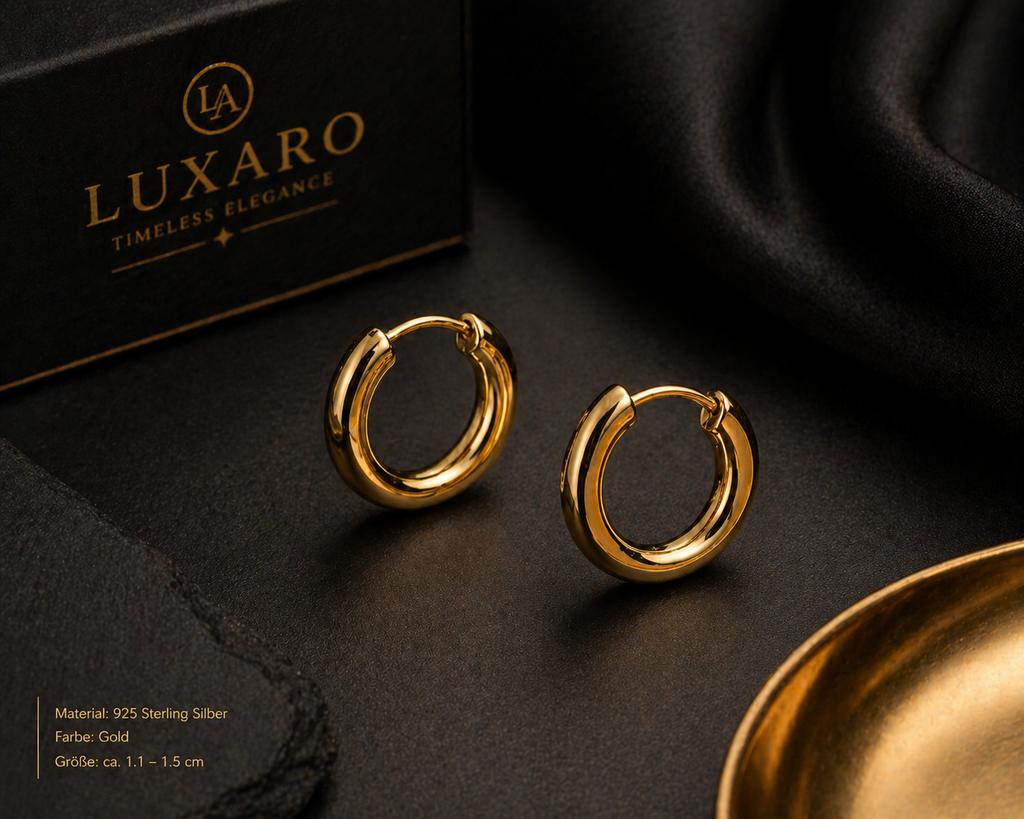 ‏LUXARO Aurelia Creolen  925 Sterling Silber