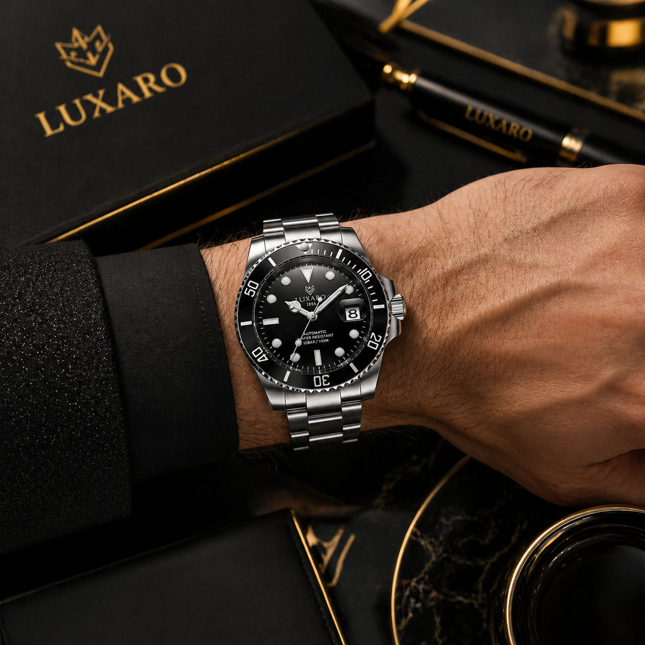 LUXARO ChronoSteel Automatic Luxury Watch