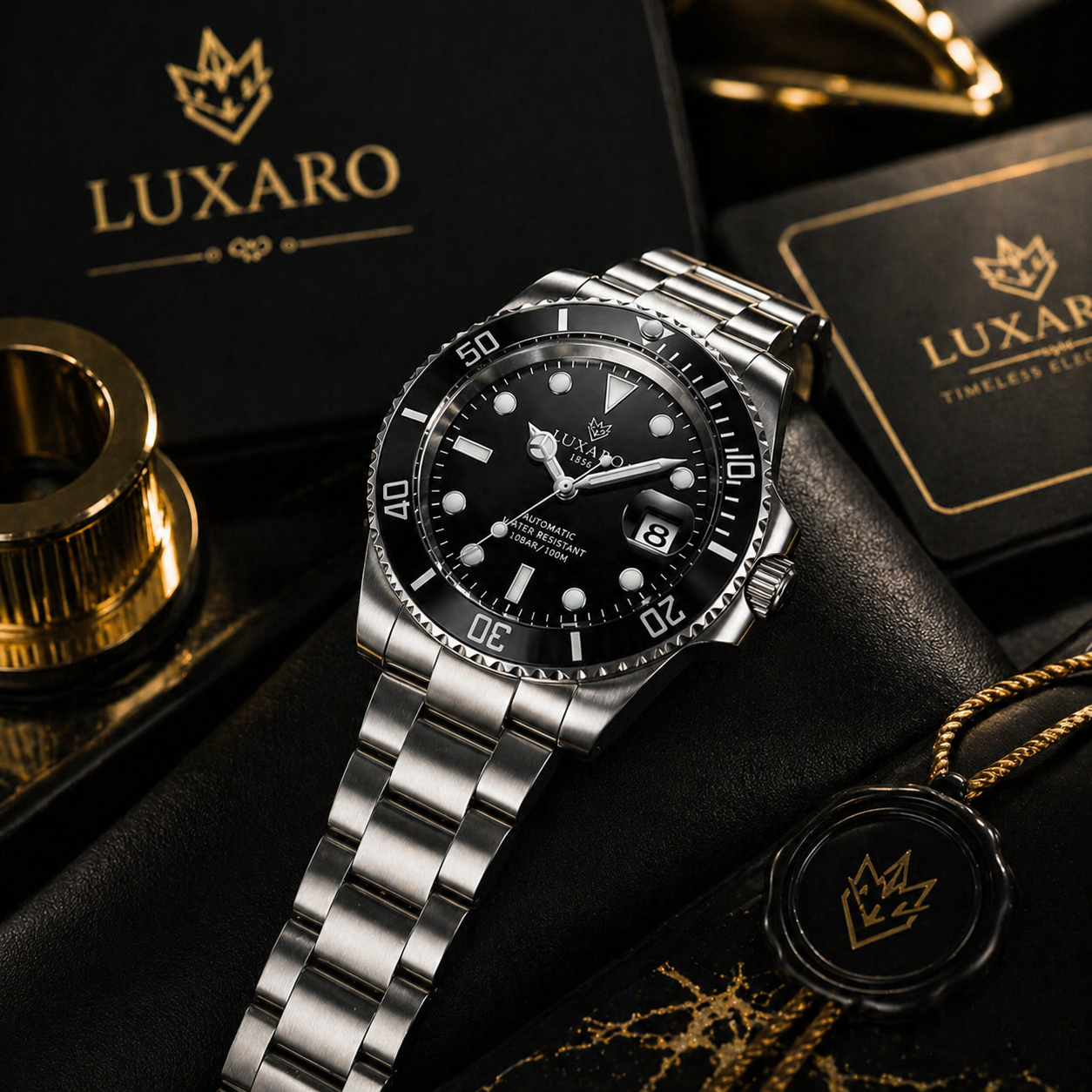 LUXARO ChronoSteel Automatic Luxury Watch