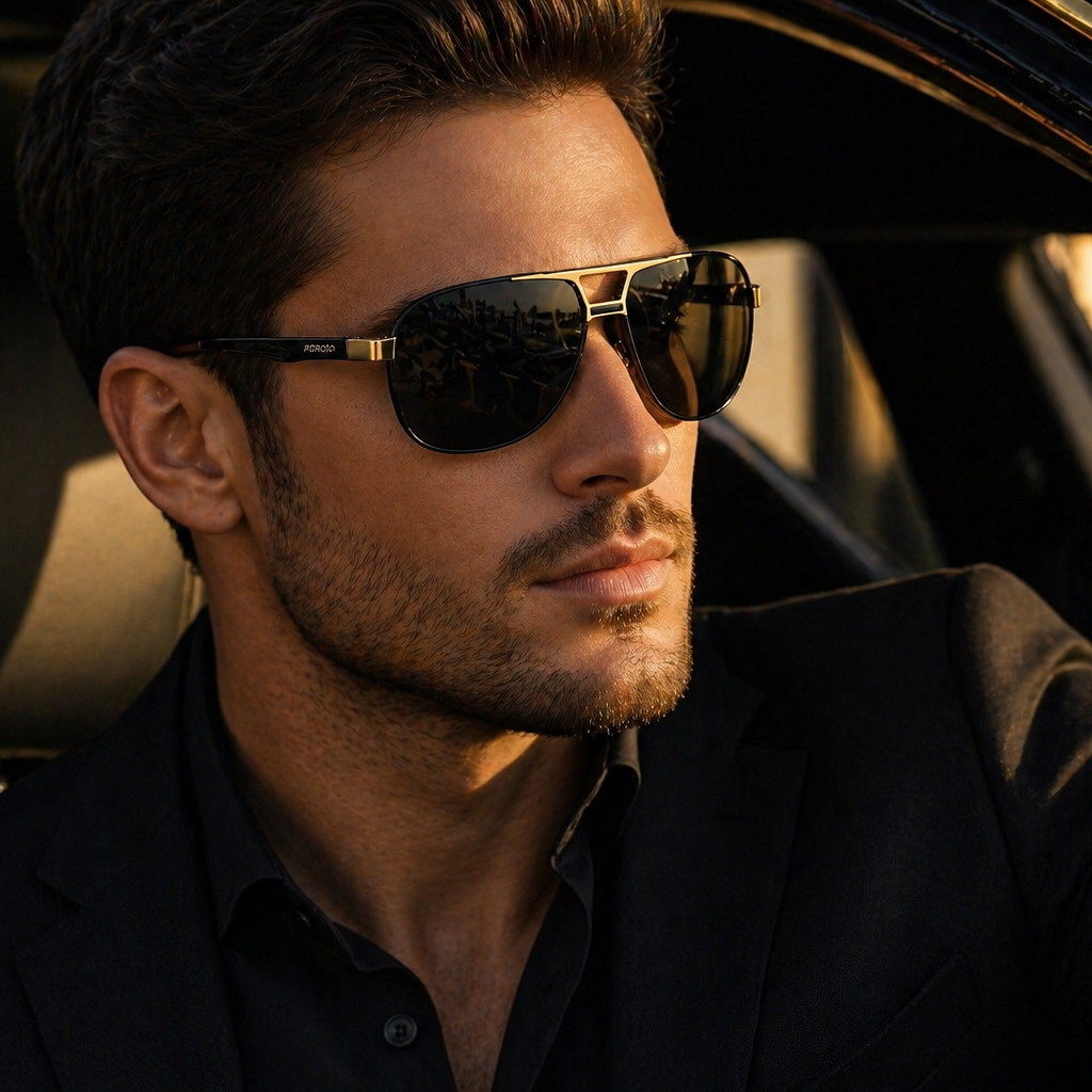 Luxaro Noir Elite Polarized Sunglasses