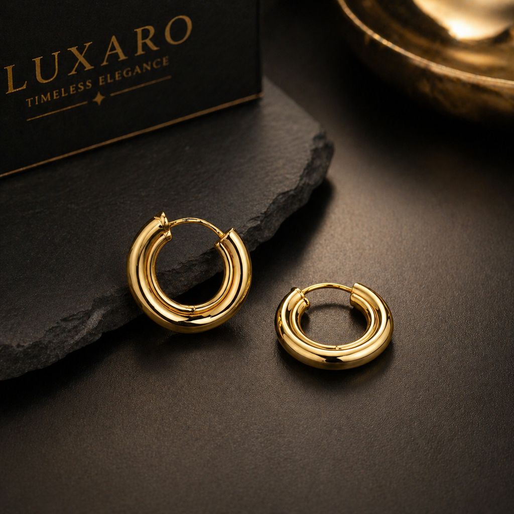 ‏LUXARO Aurelia Creolen  925 Sterling Silber