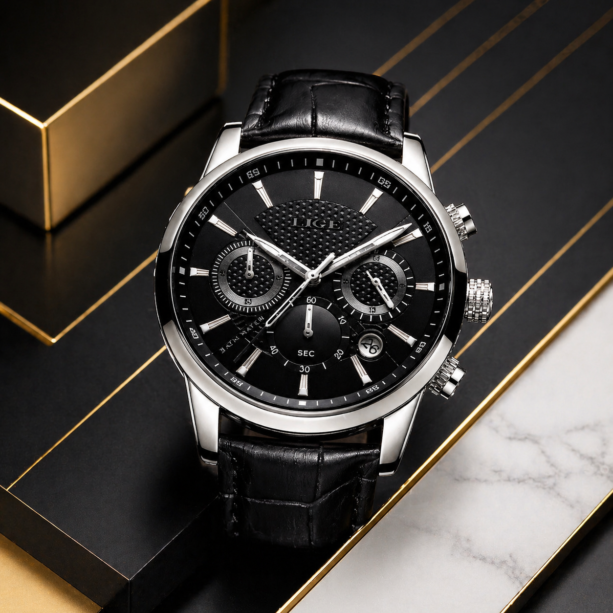 Luxaro Prestige Chronograph Black Edition