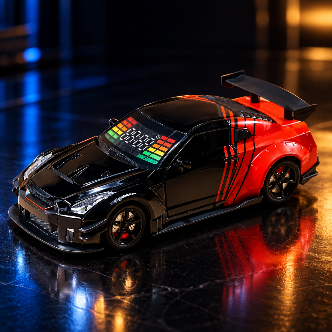 Sportwagen Wecker mit LED .Beleucht