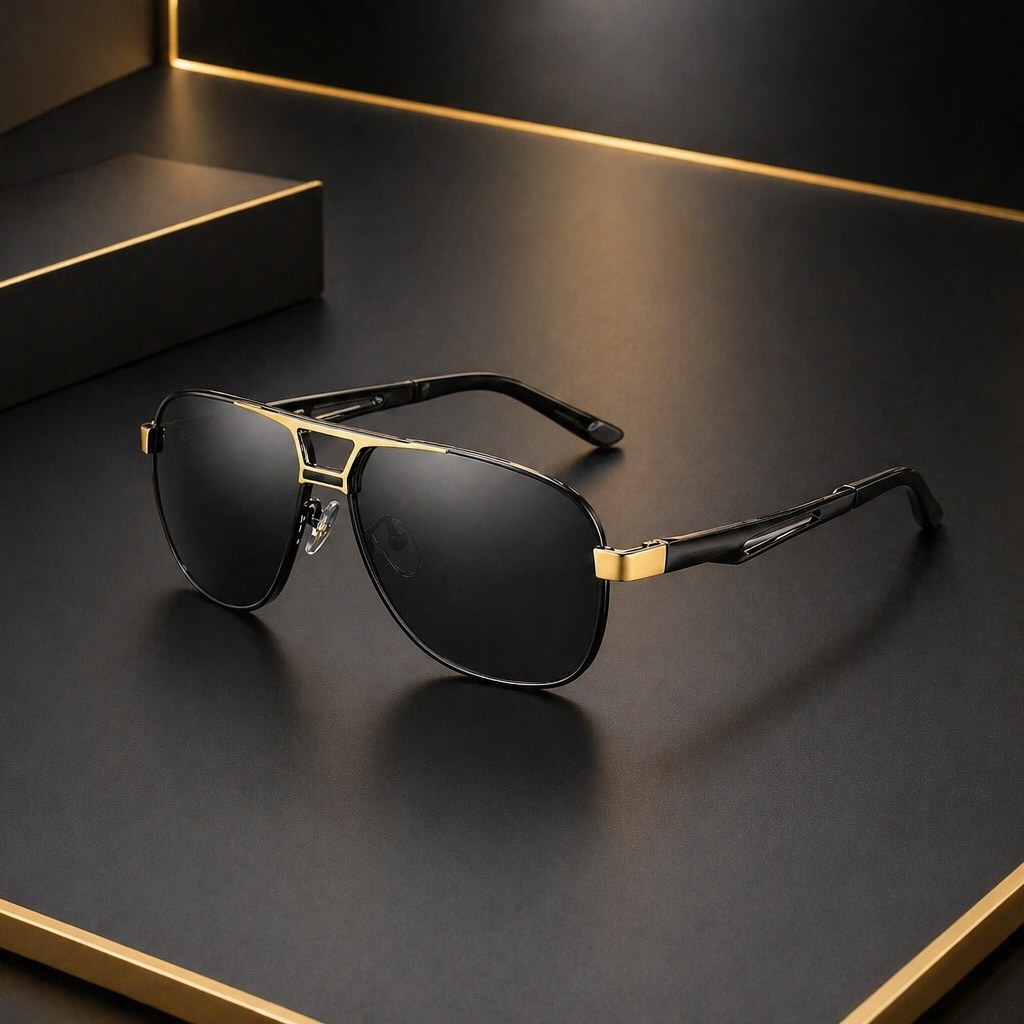 Luxaro Noir Elite Polarized Sunglasses
