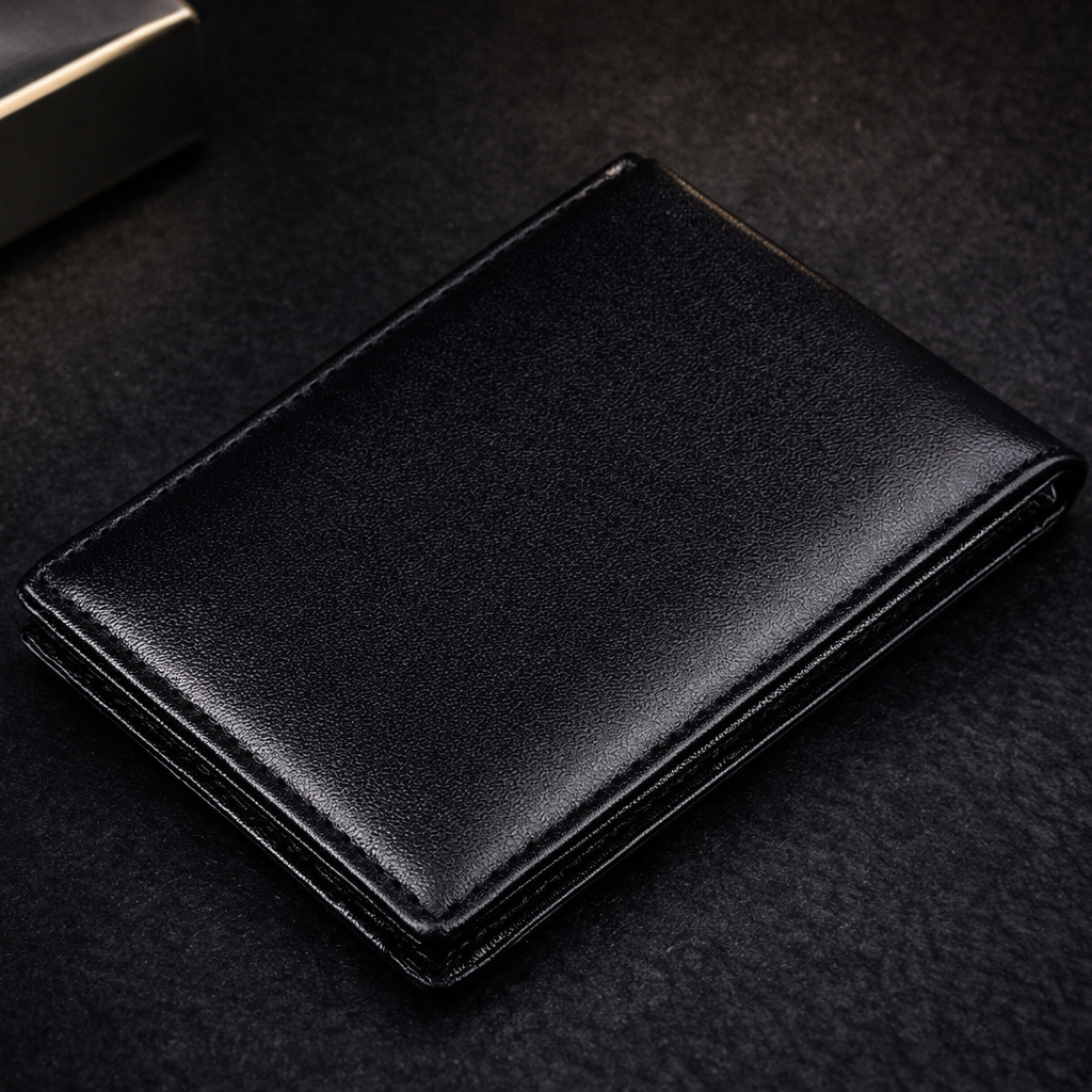 LUXARO Minimalistische Leder Geldbörse RFID Schutz Slim Wallet für Herren